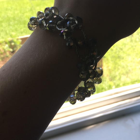 Grey/Brown/Silver Vintage Bracelet - Picture 2 of 4